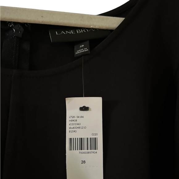 Lane Bryant Size 28 Black Wide Leg Pantsuit with pockets - Picture 5 of 7